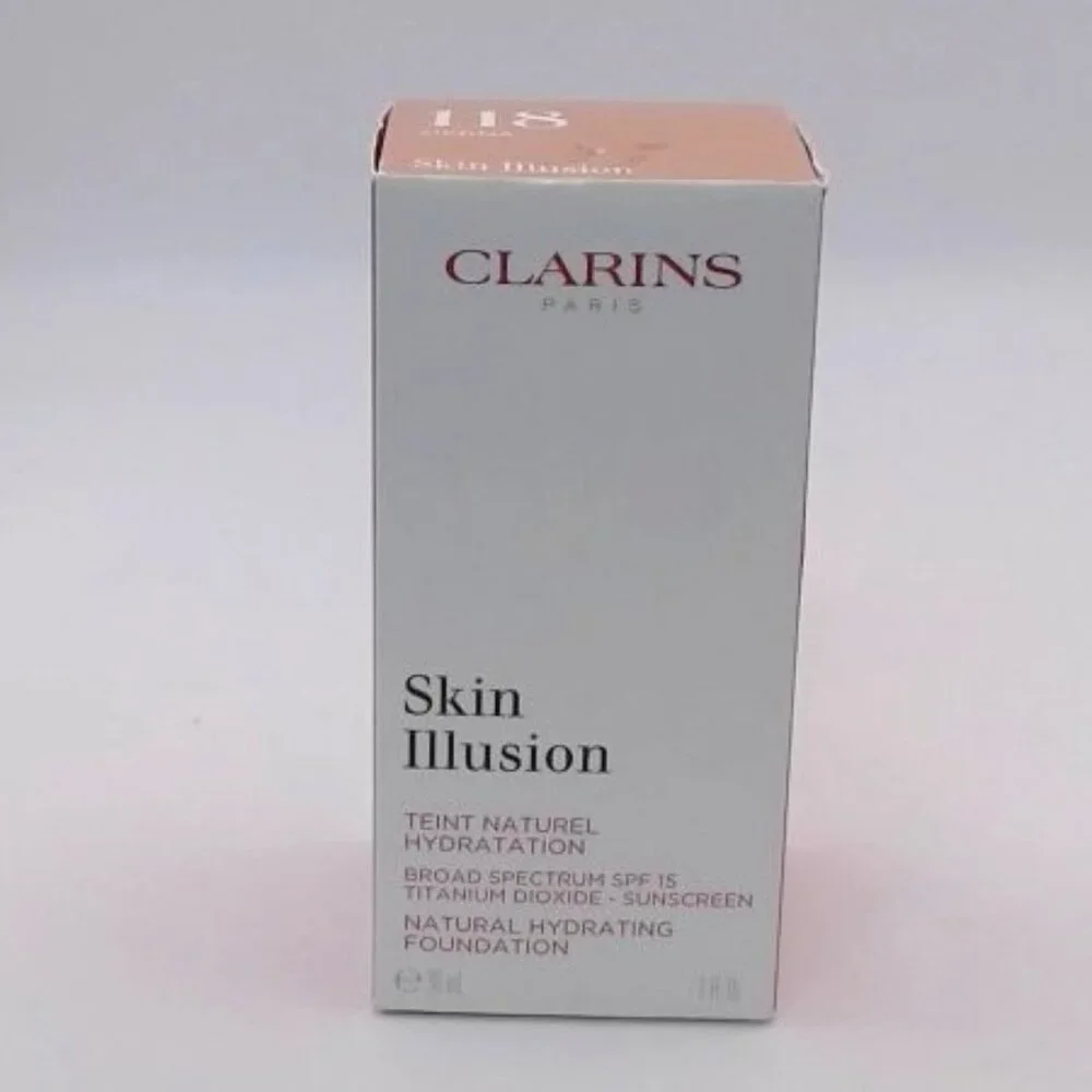 Clarins Skin Illusion Foundation 118‎ Sienna 1 fl oz | NIB